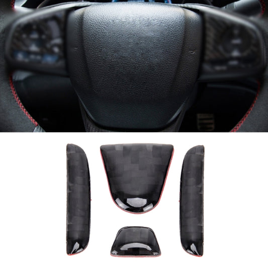 4 in 1 Steering Wheel H Logo Trim Decal Sticker for Honda Civic 10th Gen 2016-2019