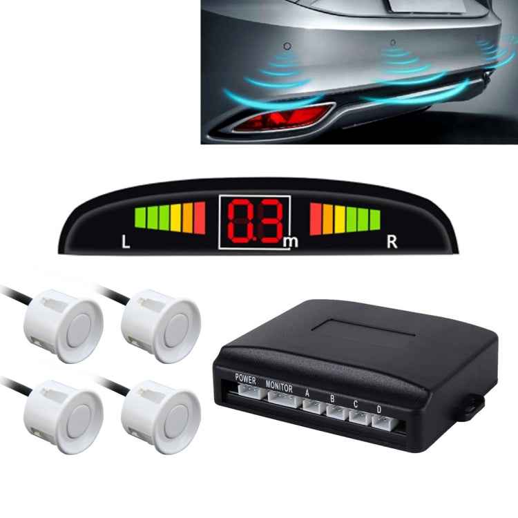 Car Buzzer Reverse Backup Radar System - Premium Quality 4 Parking Sensors Car Reverse Backup Radar System with LCD Display