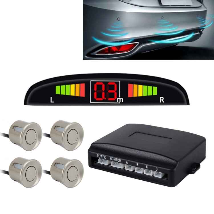Car Buzzer Reverse Backup Radar System - Premium Quality 4 Parking Sensors Car Reverse Backup Radar System with LCD Display