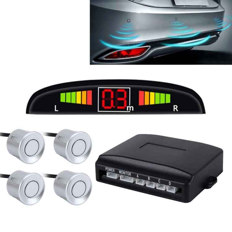 Car Buzzer Reverse Backup Radar System - Premium Quality 4 Parking Sensors Car Reverse Backup Radar System with LCD Display