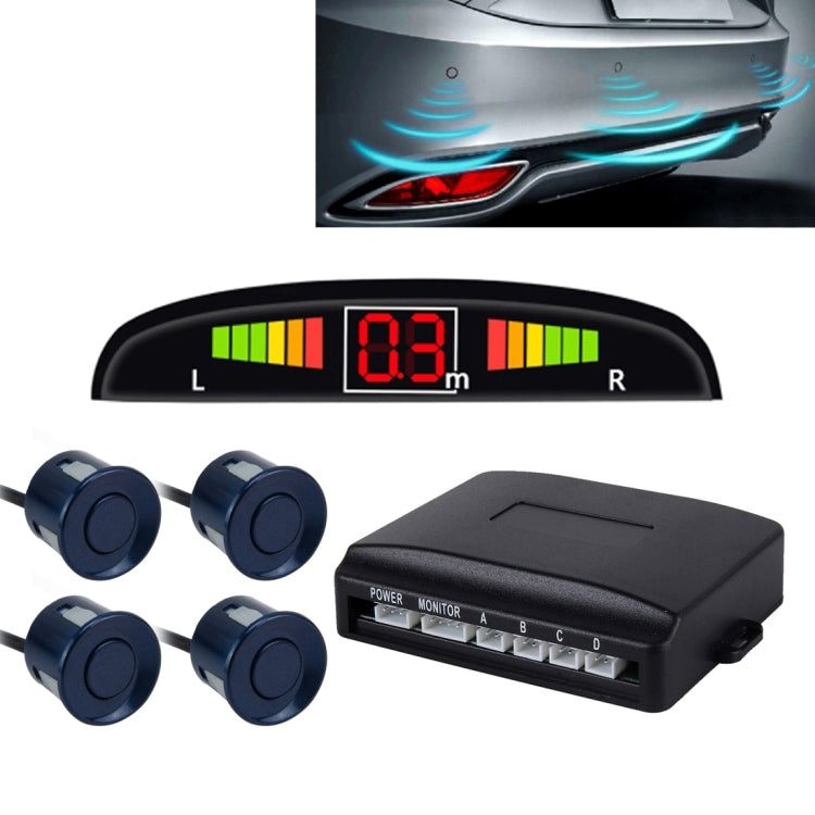 Car Buzzer Reverse Backup Radar System - Premium Quality 4 Parking Sensors Car Reverse Backup Radar System with LCD Display