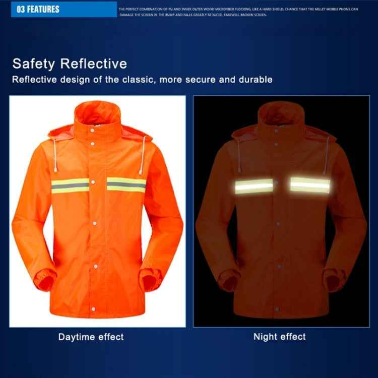 Adult Split Reflective Raincoats Rain Pants Cleaners Waterproof Clothes Labor Insurance Safety Sanitation Suits