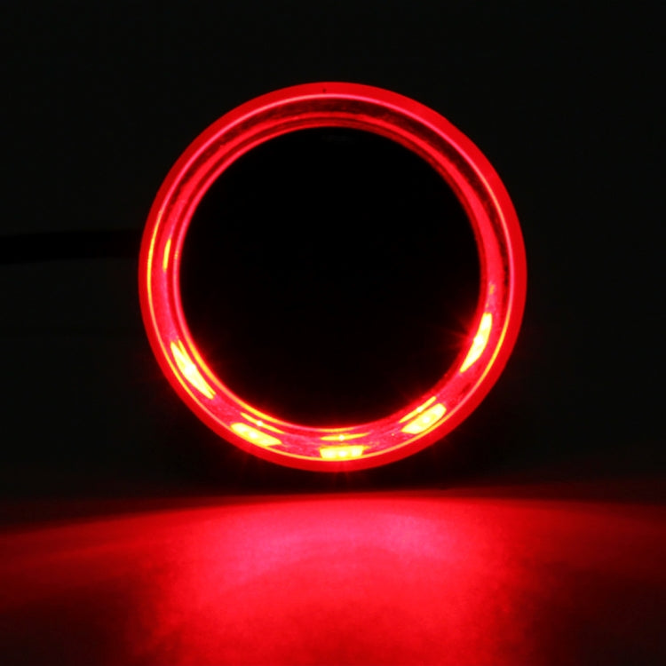 Pair Motorcycle Turn Signal Light Grip Bar Plug Strobe Side Marker End LED Handlebar Lamp, Red Light