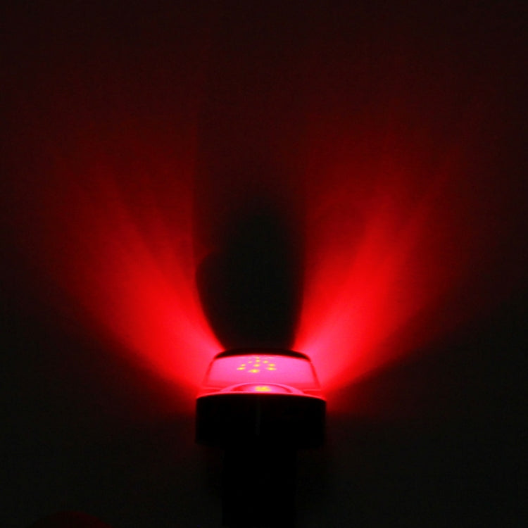 Pair Motorcycle Turn Signal Light Grip Bar Plug Strobe Side Marker End LED Handlebar Lamp, Red Light