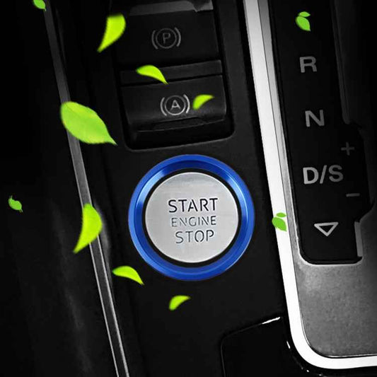 Car Engine Start Key Push Button Ring Trim Aluminum Alloy Sticker Decoration for Audi