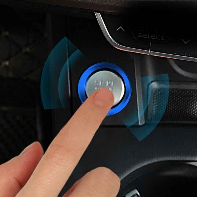 Car Engine Start Key Push Button Ring Trim Aluminum Alloy Sticker Decoration for Audi