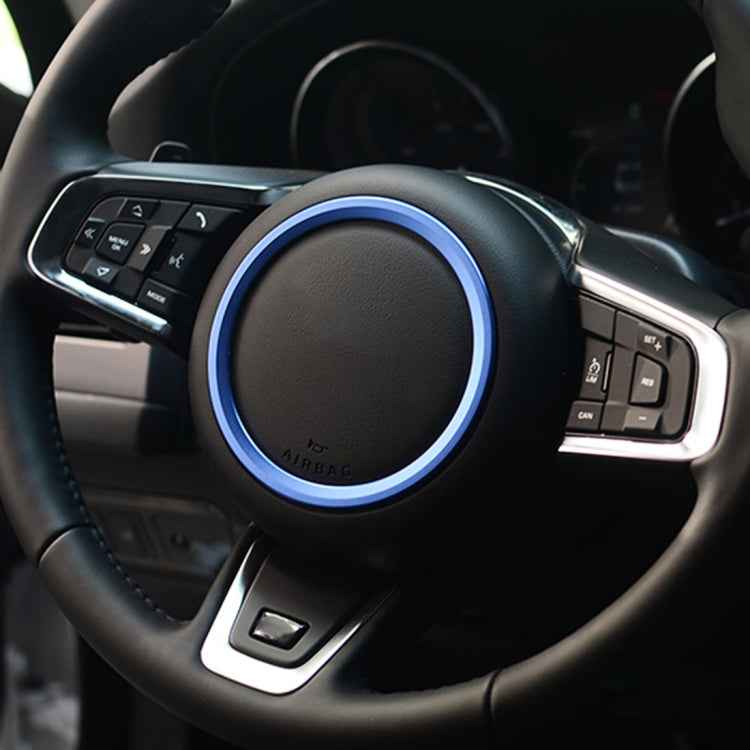 Car Auto Steering Wheel Aluminum Alloy Ring Cover Trim Sticker Decoration for Jaguar