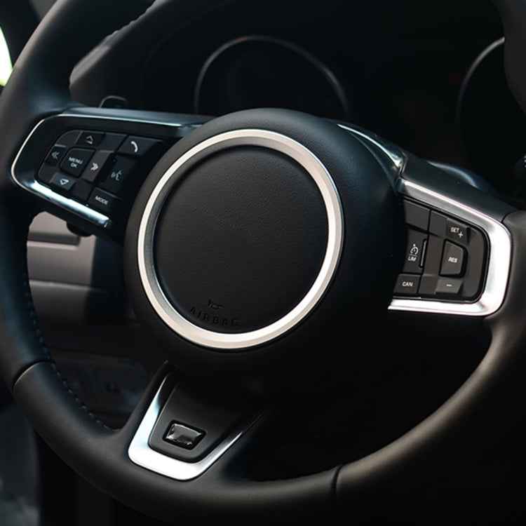 Car Auto Steering Wheel Aluminum Alloy Ring Cover Trim Sticker Decoration for Jaguar