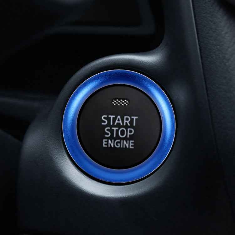 Car Engine Start Key Push Button Ring Trim Aluminum Alloy Sticker Decoration for Mazda