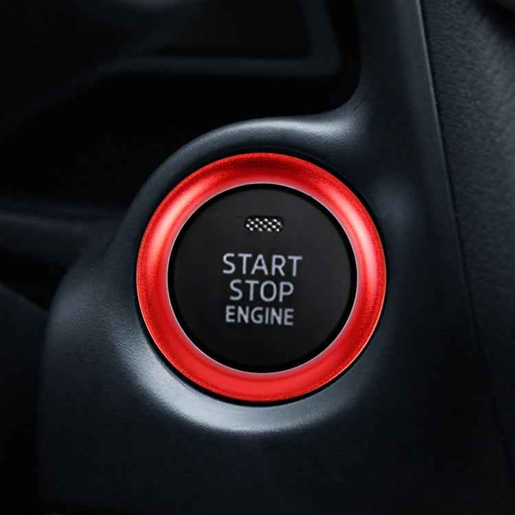 Car Engine Start Key Push Button Ring Trim Aluminum Alloy Sticker Decoration for Mazda