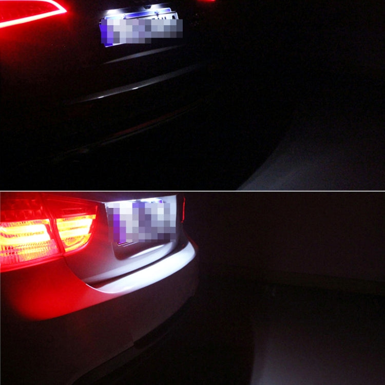 2 PCS DC 12V 2W 120LM 6000K LED License Plate Light 18-SMD Bulbs Lamps for Honda Civic VII4/5D 01-05, VIII 06-17, City 4D 03-09, Lengend 99-04