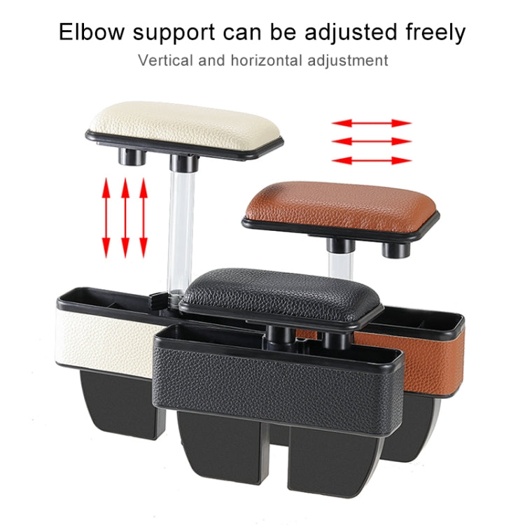 Universal Car Multi-functional Console Side Pocket Seat Gap Side Storage Box with Elbow Support Pad, with Pad