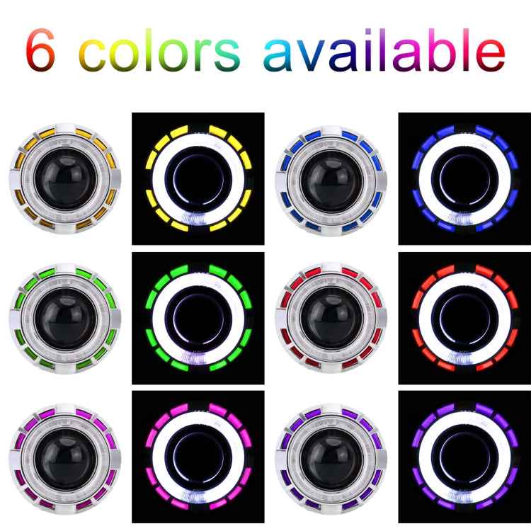 IPHCAR G262 H1 3.0 inch 12V Bi-Xenon Projector Lens Headlight with Exquisite Angle Eyes Decoration for Right Driving