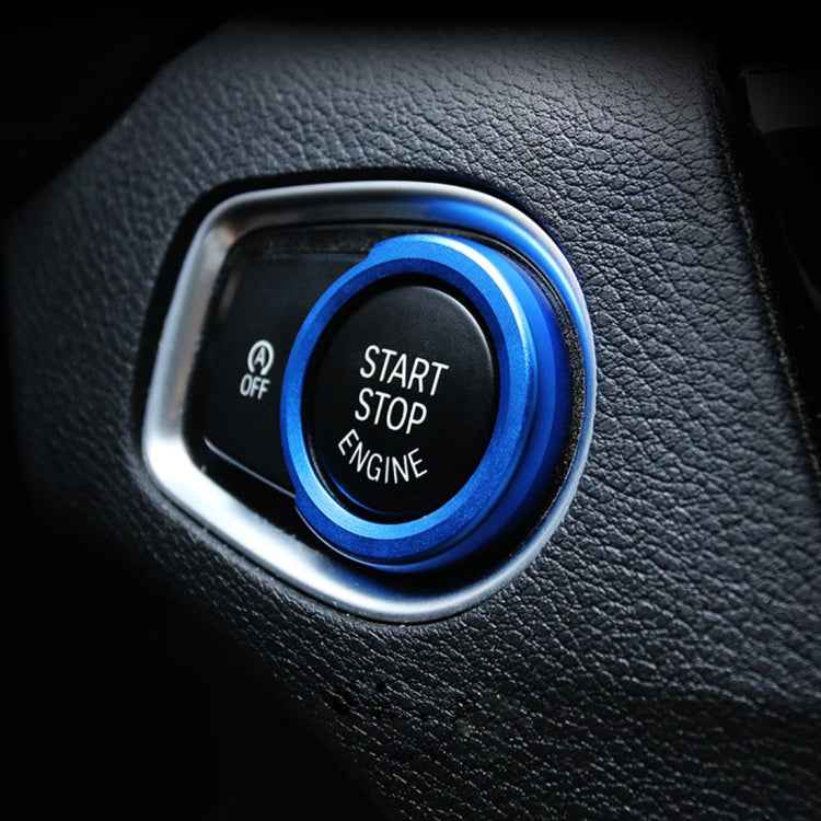 Car Engine Start Key Push Button Ring Trim Aluminum Alloy Sticker Decoration for BMW