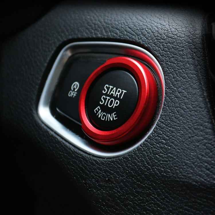 Car Engine Start Key Push Button Ring Trim Aluminum Alloy Sticker Decoration for BMW