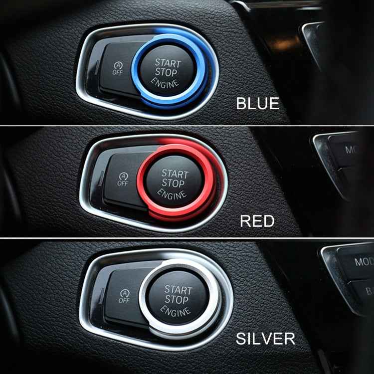 Car Engine Start Key Push Button Ring Trim Aluminum Alloy Sticker Decoration for BMW