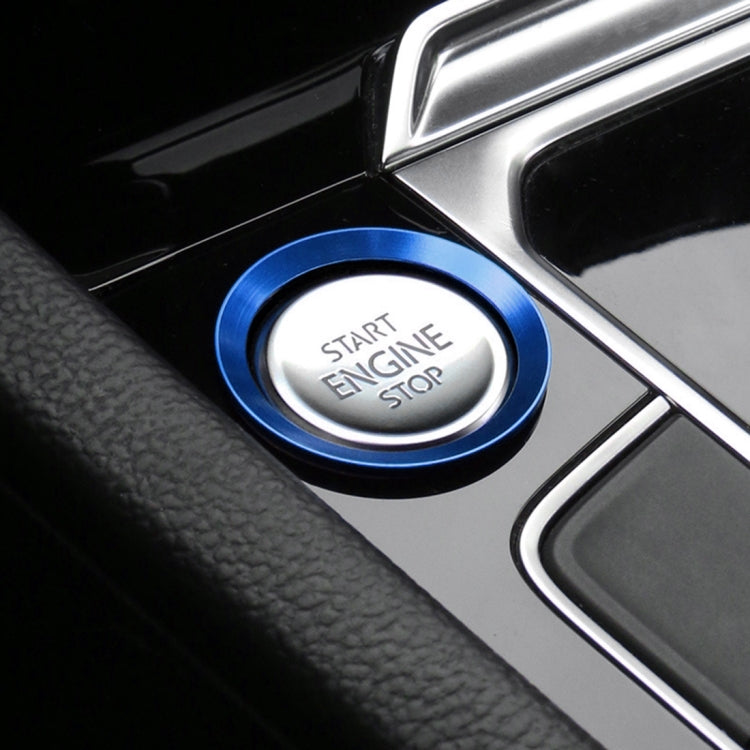 Car Engine Start Key Push Button Ring Trim Aluminum Alloy Sticker Decoration for Volkswagen