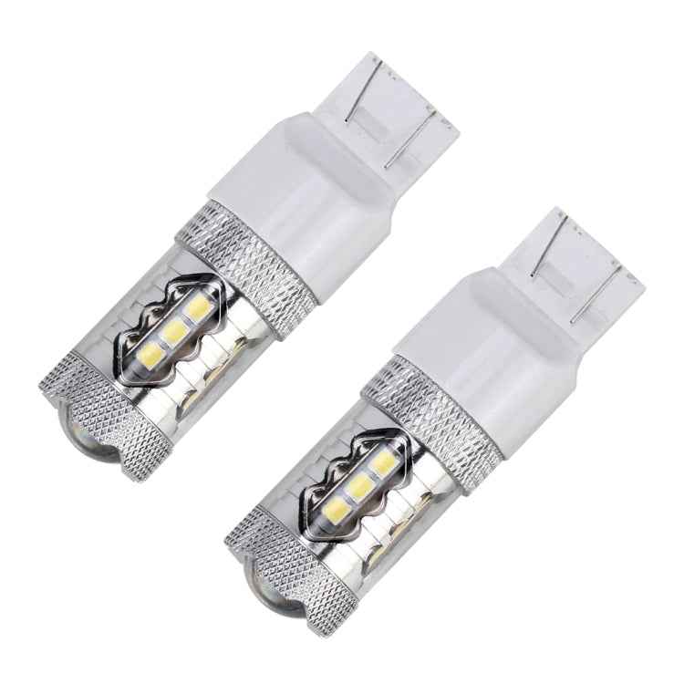 2 PCS T20 / 7443 5W 250LM 6000K Car Auto Brake Lights 16LEDs SMD-2835 Lamps, DC 12V