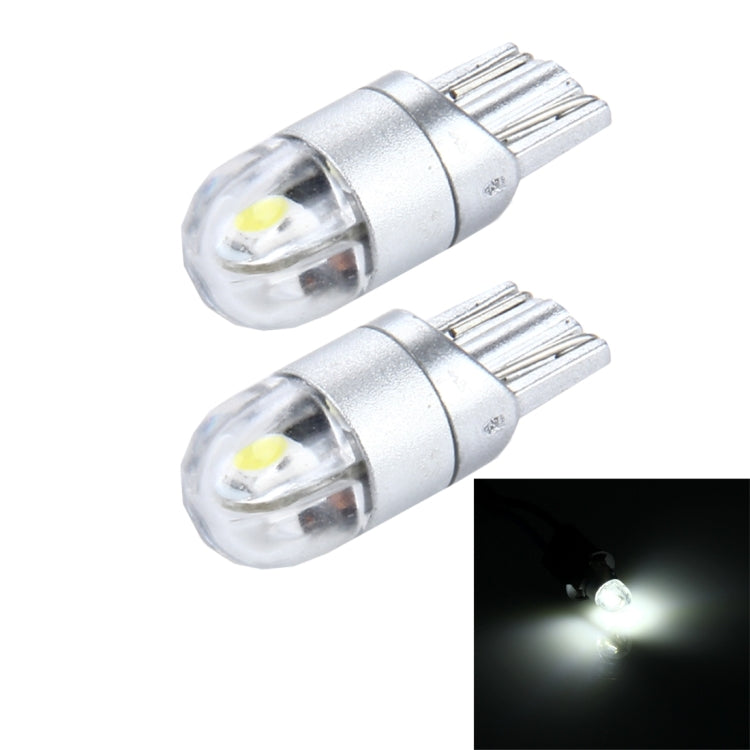 2 PCS T10 2W 2 SMD-3030 LED Car Clearance Lights Lamp, DC 12V, 2 SMD-3030 LEDs, 2 SMD-3030