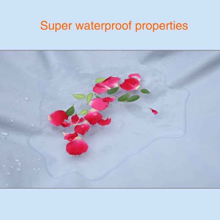 Outdoor Universal Anti-Dust Sunproof Waterproof Motorcycle Aluminum Film Flocking Cover with Warning Strips, Fits Bike up to 2.3m(90 Inches) In Length, XXL Size: 232x100x125cm