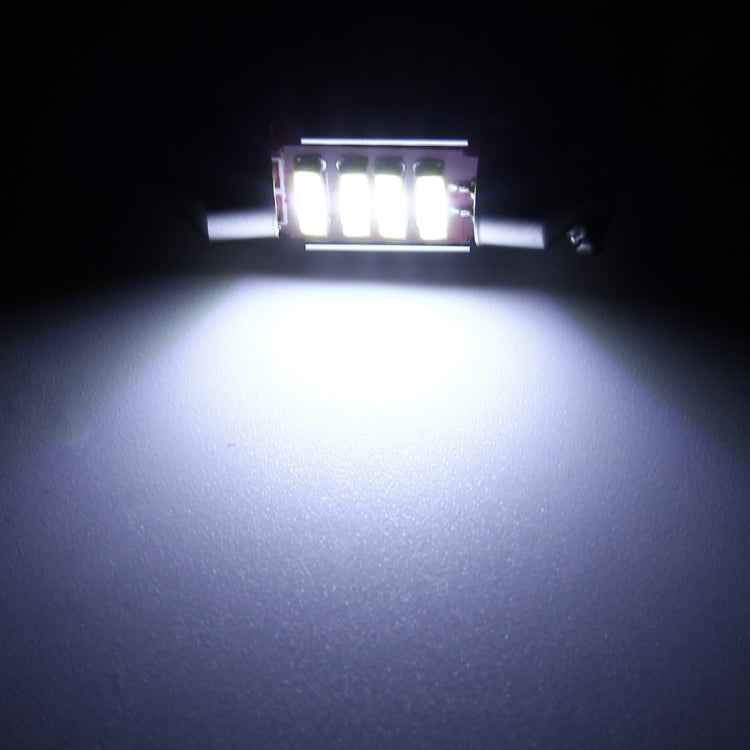 2 PCS 2W 100 LM 6000K 36MM 6 SMD-7020 LEDs Bicuspid Port Decoding Car Dome Lamp LED Reading Light, DC 12V