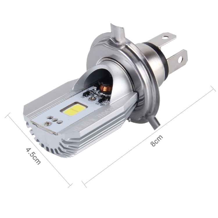 H4 12W 800lm 6000K COB LEDs Motorcycle Headlight Lamp, DC 6-80V