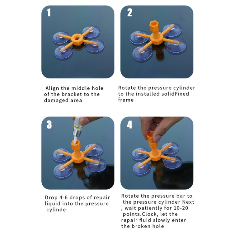 Professional Windscreen Repair Tool Paintless Dent Removal Car Window Windshield Repair Kit Chip Crack Auto Glass