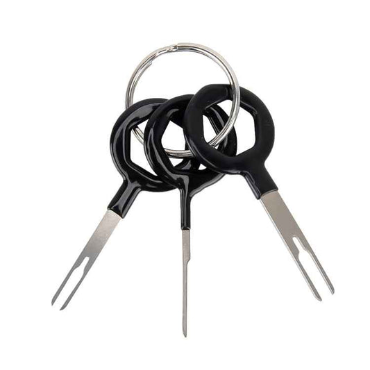 3 PCS Auto Car Rubberized Plug Circuit Board Wire Harness Terminal Extraction Pick Connector Crimp Pin Back Needle Remove Tool