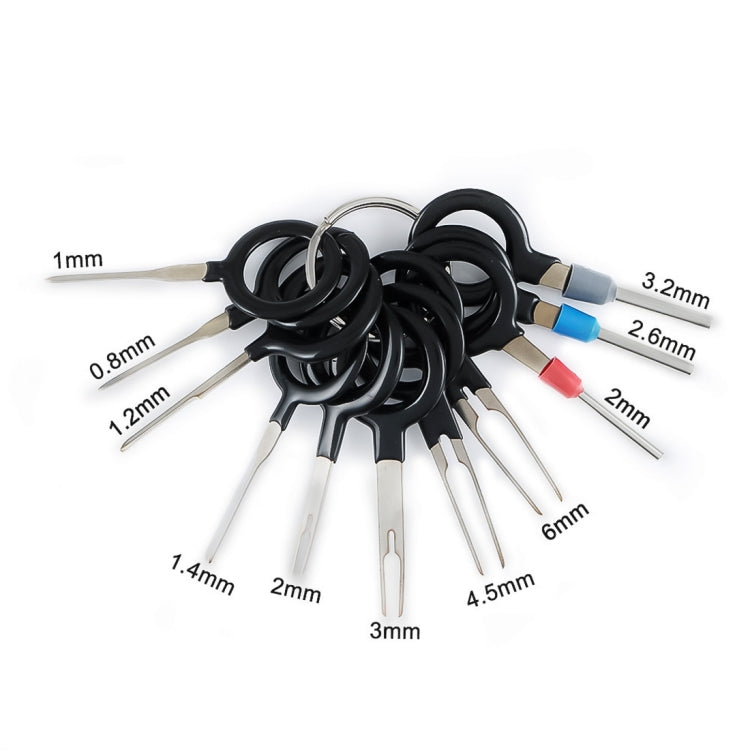 11 PCS Auto Car Plug Circuit Board Wire Harness Terminal Extraction Pick Connector Crimp Pin Back Needle Remove Tool