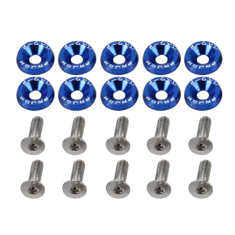 10 PCS Car Modified Screw Gaskets Bodywork Stainless Steel Gasket Bolts, Diameter: 19mm