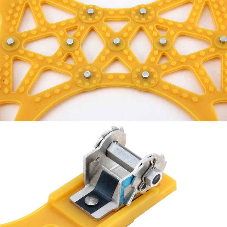 6 PCS Car Snow Tire Anti-skid Chains Winter Car Snow Tire Chains Wheel Chains Anti-skid Belt Thickened Anti-slip Chains with Effortless Wheel