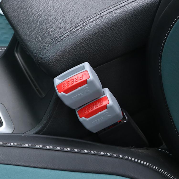 2 PCS RS-01 Universal Car Seat Belt Extension Buckle, Black