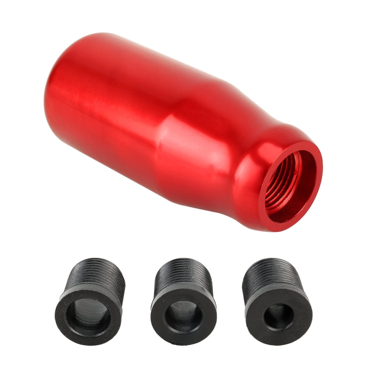 Universal Car Modified Gear Shift Knob Solid Color Smooth Auto Transmission Shift Lever Knob with Three Rubber Covers