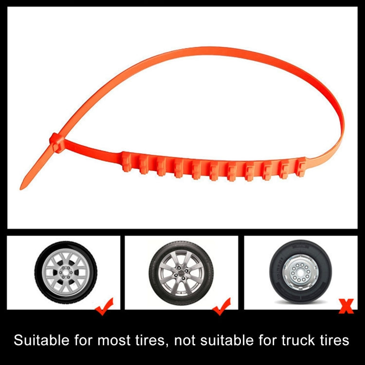 Car Tire Emergency Double Grid Anti-skid Chains Tyre Anti-slip Chains