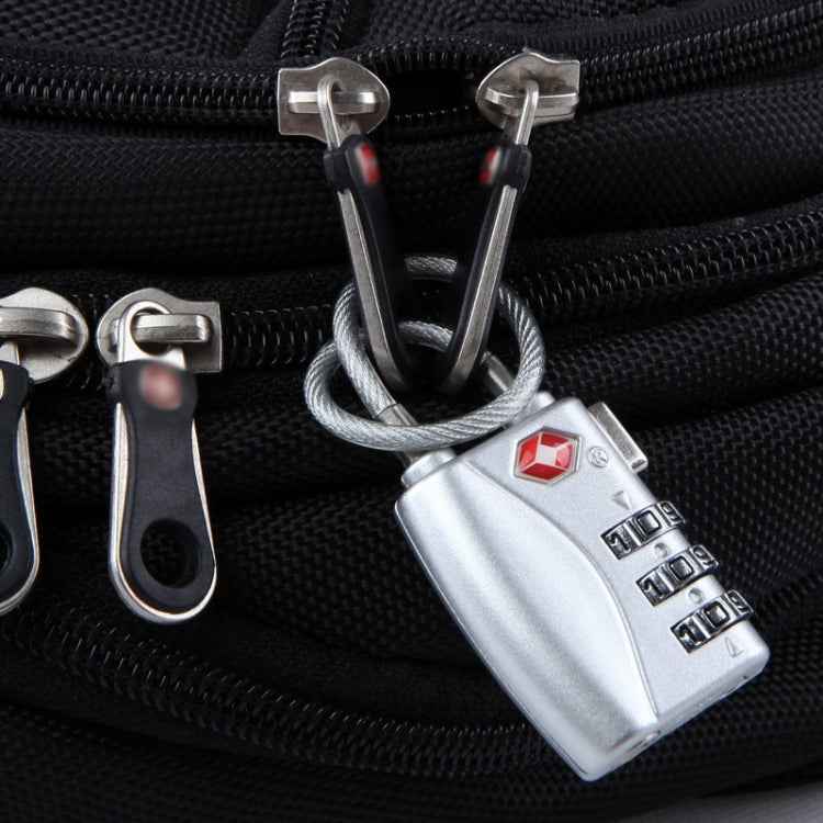 JASIT TSA719 Zinc Alloy 3-Digit Password TSA Lock Travel Luggage Padlock