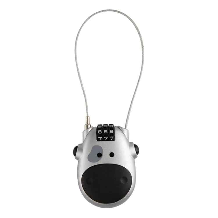 JASIT Portable Multifunction Cute Cow Travel Luggage Password Lock