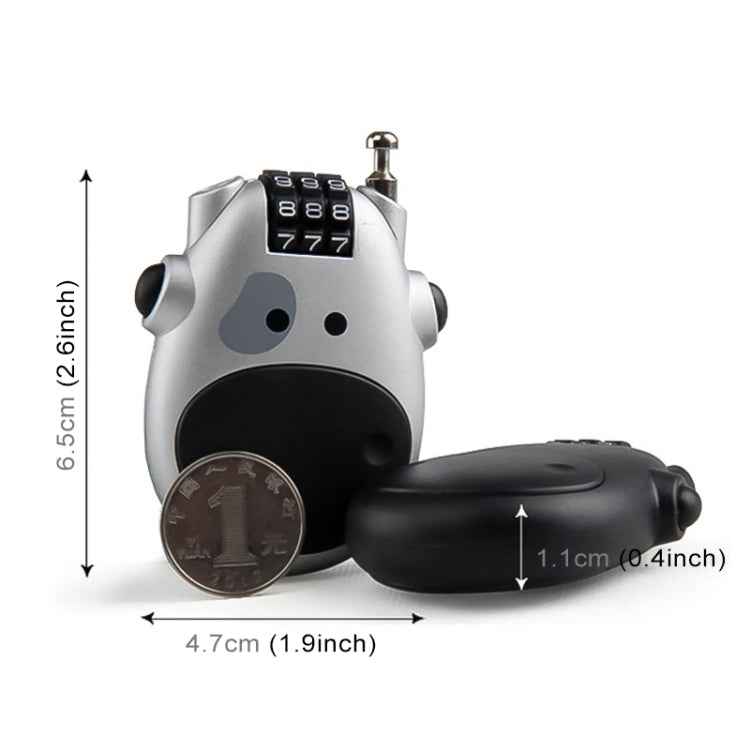 JASIT Portable Multifunction Cute Cow Travel Luggage Password Lock