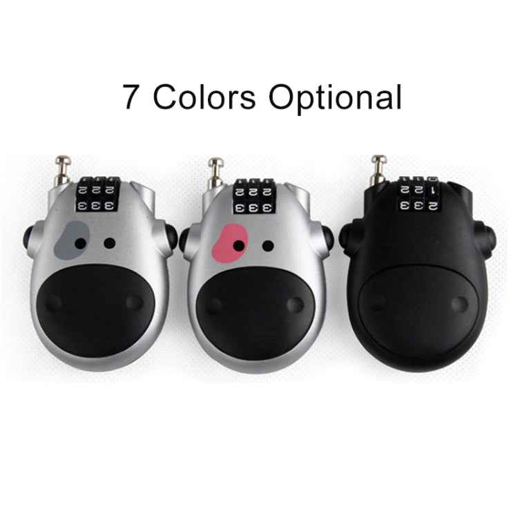 JASIT Portable Multifunction Cute Cow Travel Luggage Password Lock