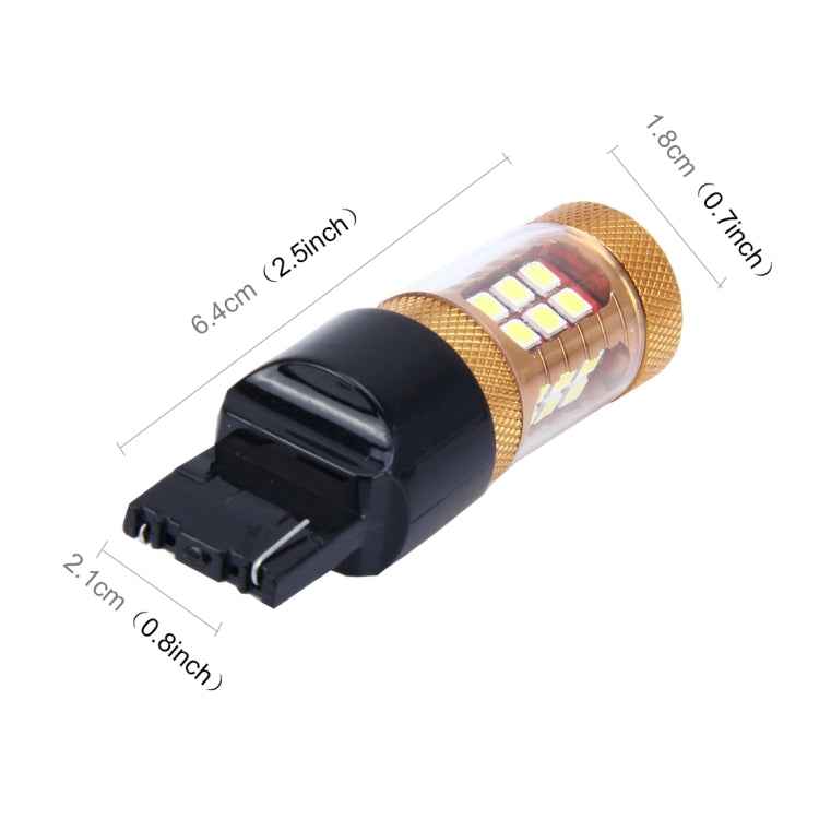2 PCS 7440 15W 1300LM 6500K 28 SMD-3030 LED Car Brake Lights Turn Light, DC 12V
