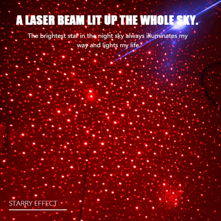5V Roof Ceiling Decoration Red Light Star Night Lights Starry Sky Atmosphere Lamp Projector with Remote Control