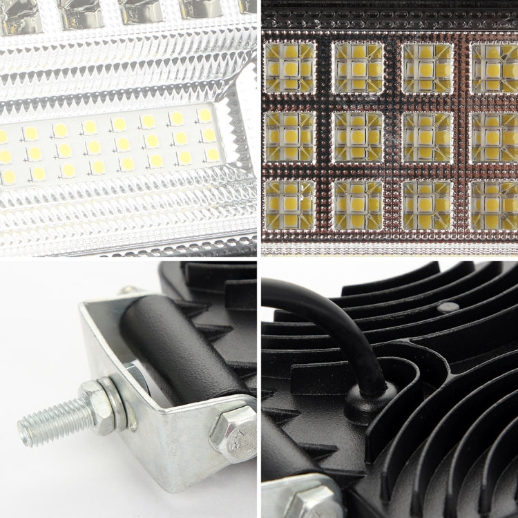 2 PCS 4 inch 20W Spot / Flood Light White Light Square-Shaped Waterproof Car SUV Work Lights Spotlight LED Bulbs, DC 9-30V