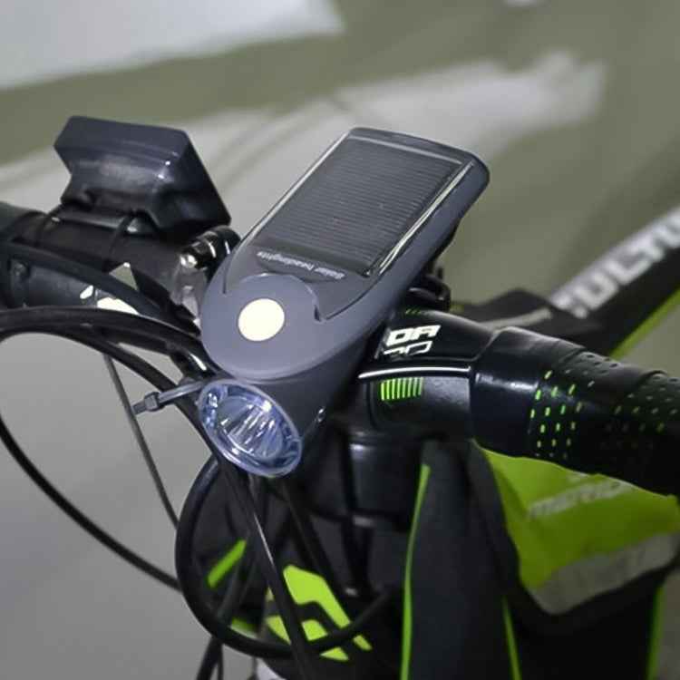 3W 240LM USB Solar Energy Motorcycle / Bicycle Front Light