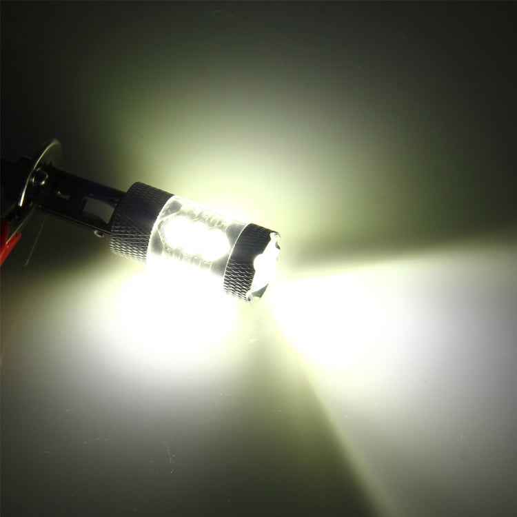H1 80W 800LM 6000K 16-3535-LEDs Car Fog Lights, DC 12-24V