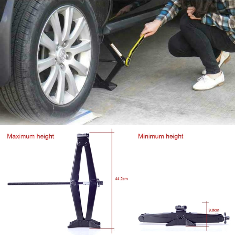 Upright ST-112C Heavy Duty Stabilizer Scissor Jack with Handle Lift Levelers 4000 Pound (2 Ton) Capacity Each - 9.8 to 44.2 CM Range