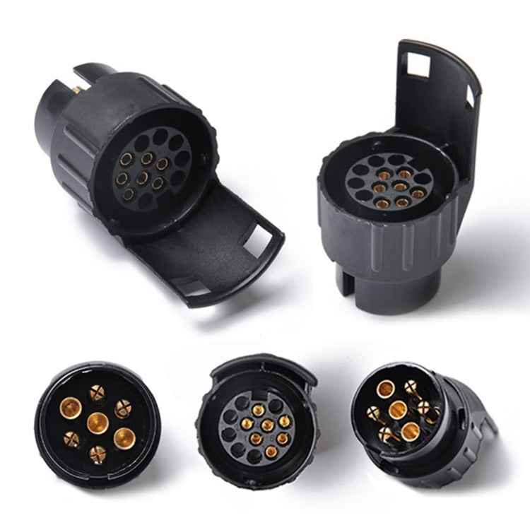 12V 7Pin to13Pin Car Plug Socket Wiring Connector Adapter Car Plug Socket for Trailer /  Truck / Bus, EU Plug