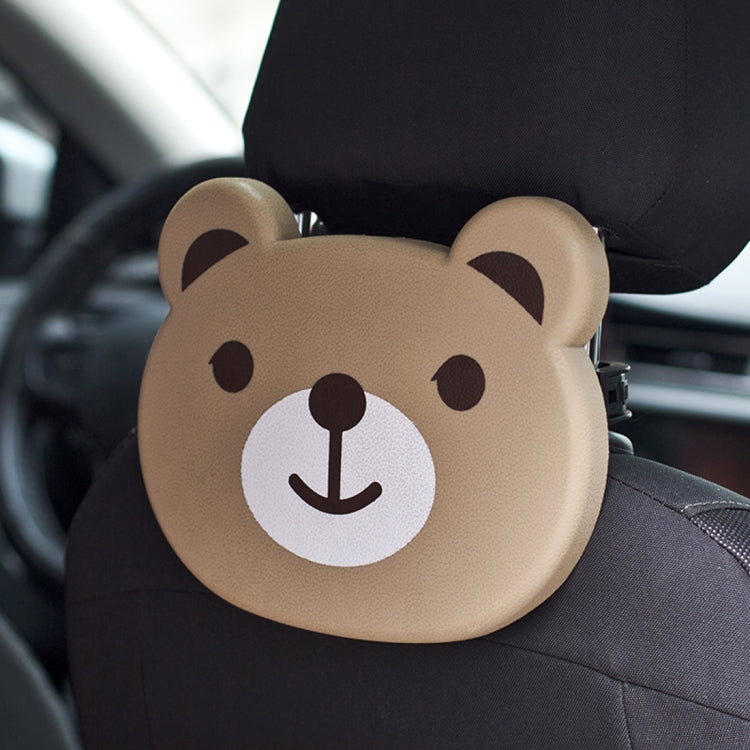 Cartoon Style Foldable Back Car Seat Drink Holder Back Seat Food Tray Storage Organizer Table, Cartoon Style(Brown), Cartoon Style(Black), Cartoon Style(Pink), Cartoon Style(White)