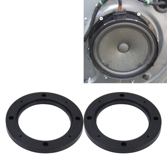 2 PCS 4 inch Car Auto ABS Loudspeaker Base Protection Hollow Cover Holder Mat, Inner Diameter: 10cm, 10cm