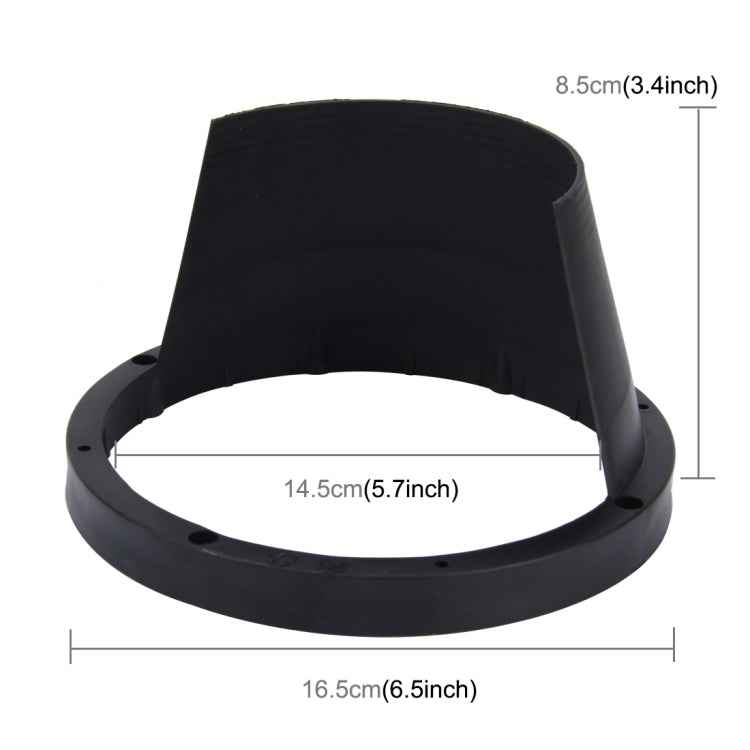 2 PCS 6.5 inch Car Auto Loudspeaker Plastic Waterproof Cover with Protective Cushion Pad, Inner Diameter: 14.5cm