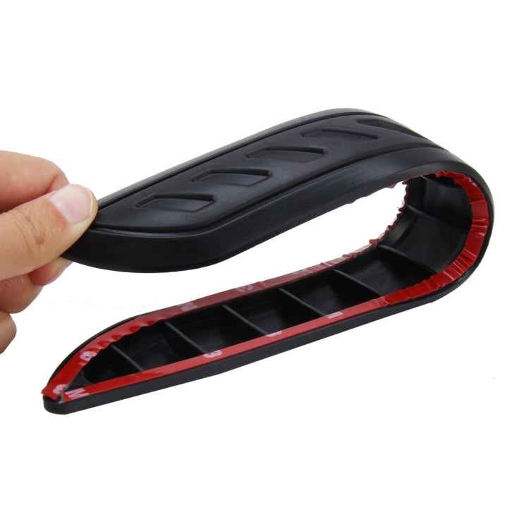 2 PCS Universal Car Auto Rubber Body Bumper Guard Protector Strip Sticker