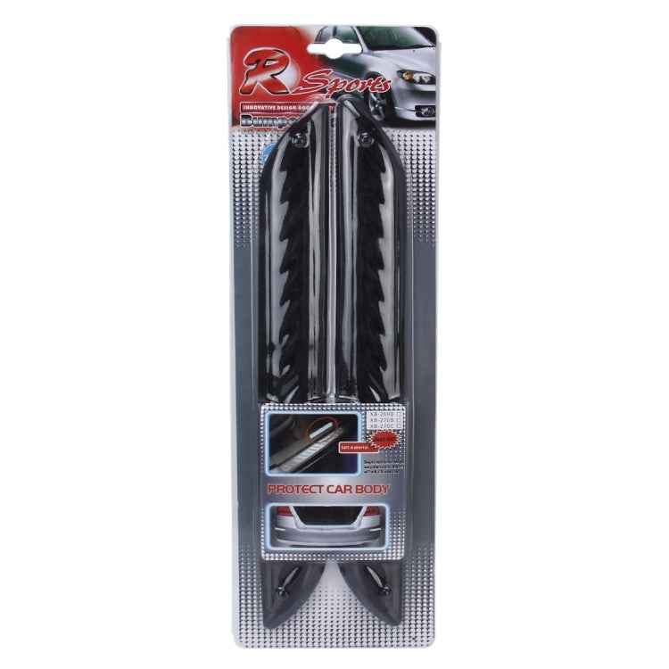 2 PCS Universal Car Auto Rubber Body Bumper Guard Protector Strip Sticker